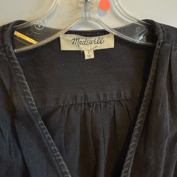 Madewell Tie Bottom Long Sleeved Top - Sz Small - Picture 6 of 12